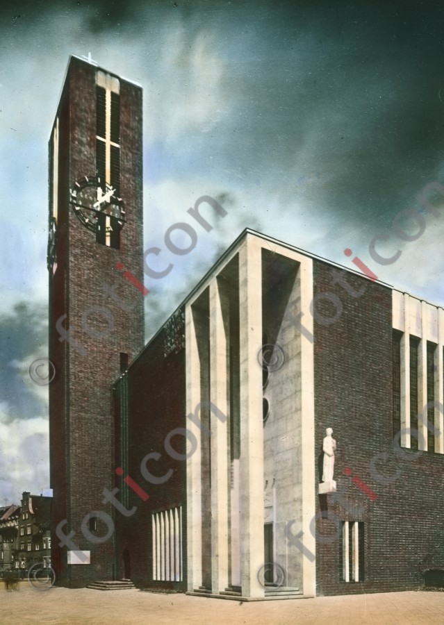 Die neue Matthäikirche ; The new Matthäikirche - Foto foticon-600-simon-duesseldorf-340-070.jpg | foticon.de - Bilddatenbank für Motive aus Geschichte und Kultur